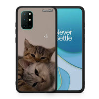 Thumbnail for Θήκη OnePlus 8T Cats In Love από τη Smartfits με σχέδιο στο πίσω μέρος και μαύρο περίβλημα | OnePlus 8T Cats In Love case with colorful back and black bezels