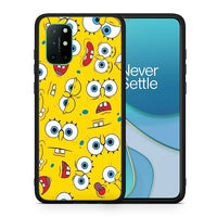 Thumbnail for Θήκη OnePlus 8T Sponge PopArt από τη Smartfits με σχέδιο στο πίσω μέρος και μαύρο περίβλημα | OnePlus 8T Sponge PopArt case with colorful back and black bezels