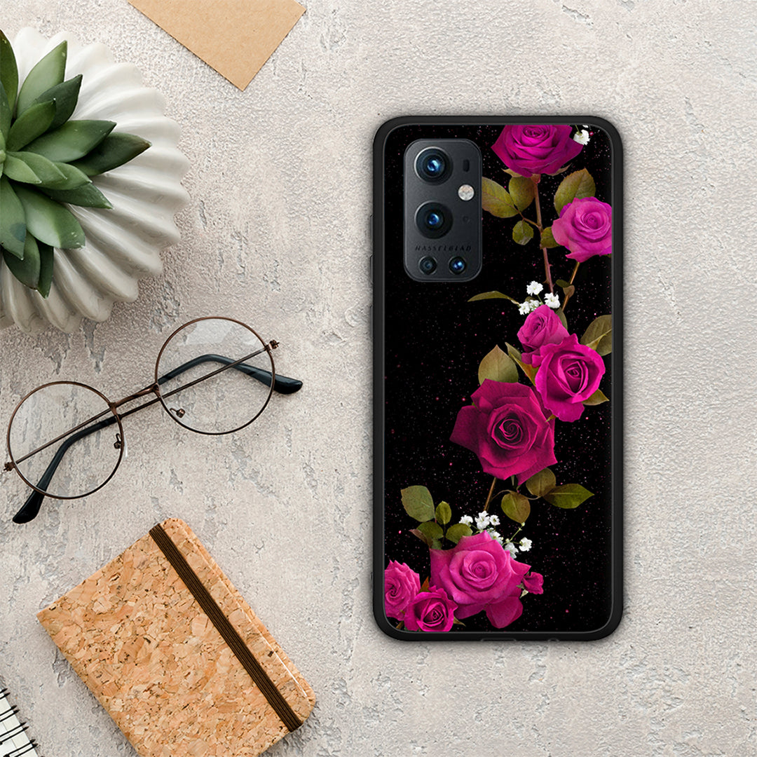 Flower Red Roses - OnePlus 9 Pro θήκη
