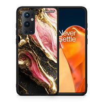 Thumbnail for Θήκη OnePlus 9 Pro Glamorous Pink Marble από τη Smartfits με σχέδιο στο πίσω μέρος και μαύρο περίβλημα | OnePlus 9 Pro Glamorous Pink Marble case with colorful back and black bezels