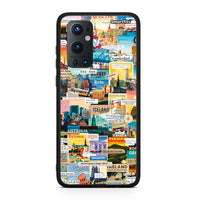 Thumbnail for OnePlus 9 Pro Live To Travel θήκη από τη Smartfits με σχέδιο στο πίσω μέρος και μαύρο περίβλημα | Smartphone case with colorful back and black bezels by Smartfits