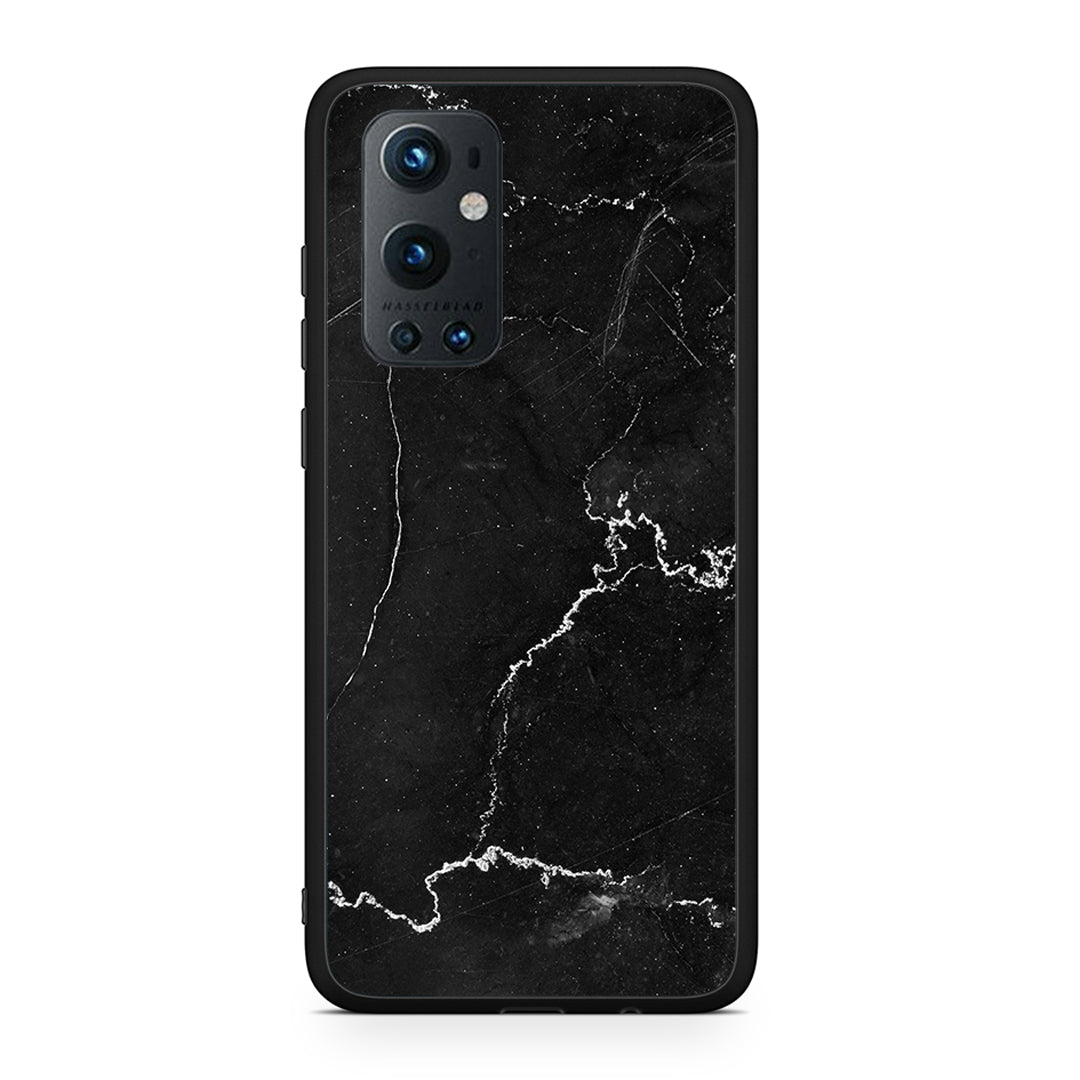 OnePlus 9 Pro Marble Black θήκη από τη Smartfits με σχέδιο στο πίσω μέρος και μαύρο περίβλημα | Smartphone case with colorful back and black bezels by Smartfits