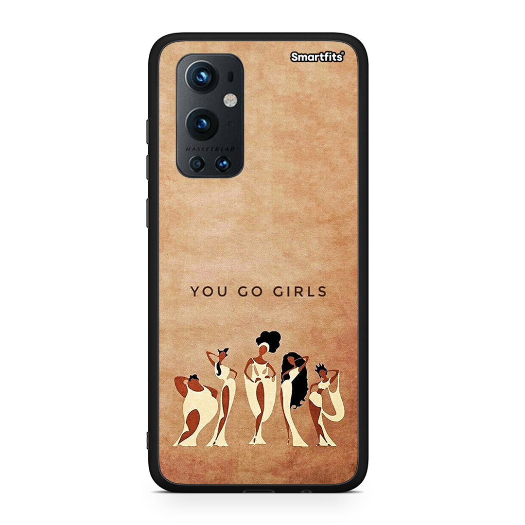 OnePlus 9 Pro You Go Girl θήκη από τη Smartfits με σχέδιο στο πίσω μέρος και μαύρο περίβλημα | Smartphone case with colorful back and black bezels by Smartfits