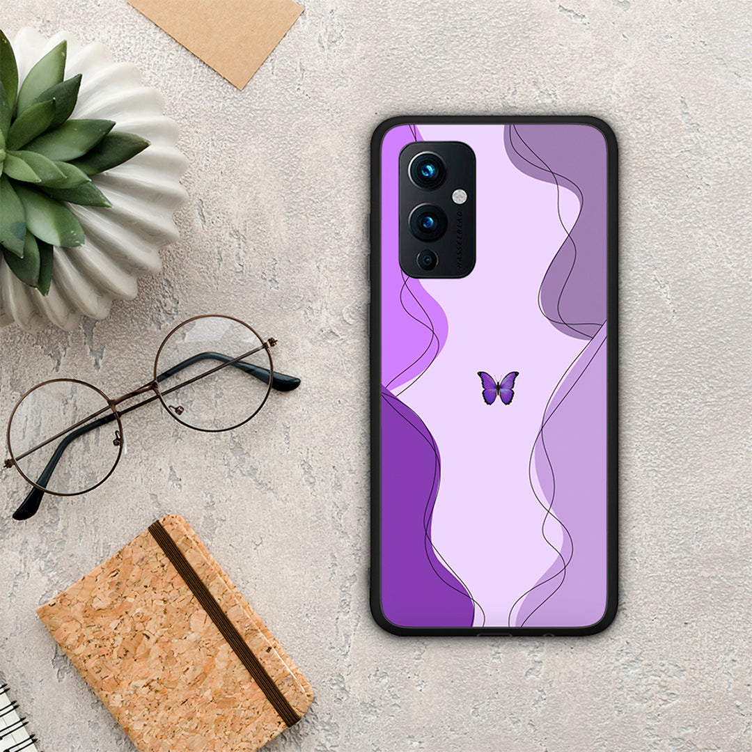 Purple Mariposa - OnePlus 9 θήκη