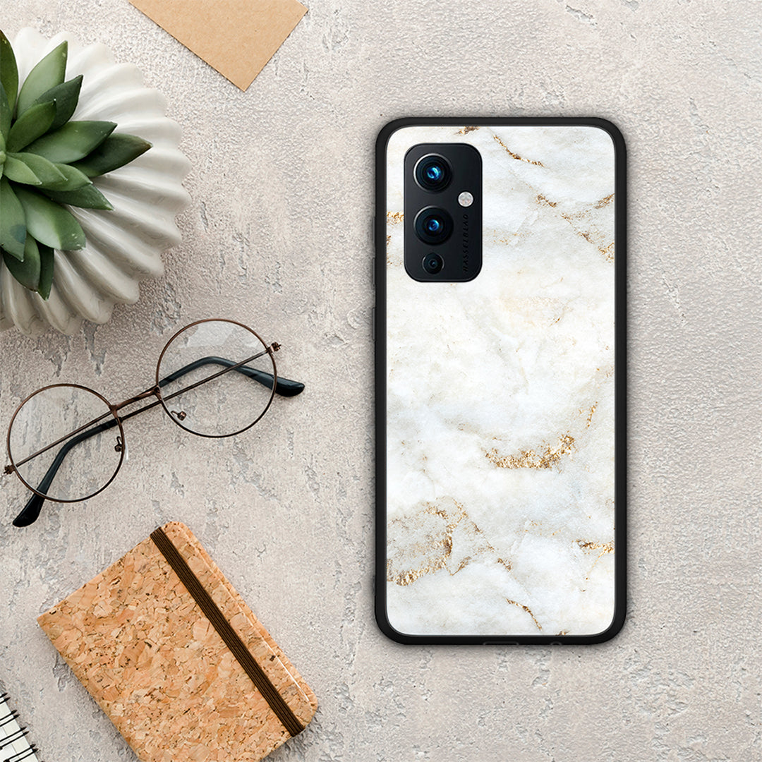 White Gold Marble - OnePlus 9 θήκη