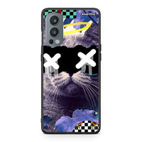 Thumbnail for OnePlus Nord 2 5G Cat Collage θήκη από τη Smartfits με σχέδιο στο πίσω μέρος και μαύρο περίβλημα | Smartphone case with colorful back and black bezels by Smartfits