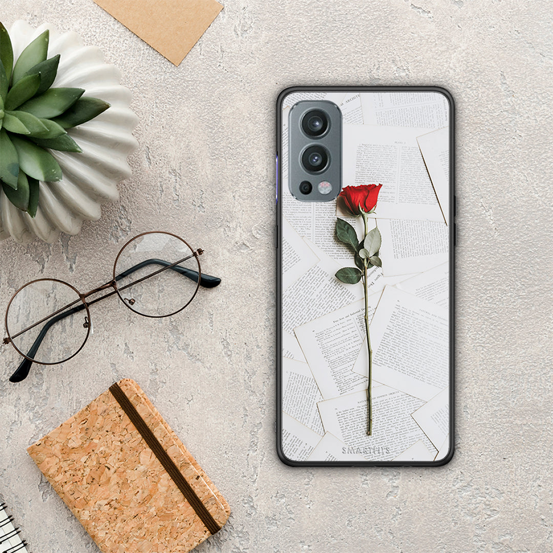 Red Rose - OnePlus Nord 2 5G θήκη