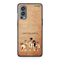 Thumbnail for OnePlus Nord 2 5G You Go Girl θήκη από τη Smartfits με σχέδιο στο πίσω μέρος και μαύρο περίβλημα | Smartphone case with colorful back and black bezels by Smartfits