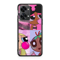 Thumbnail for OnePlus Nord 2T Bubble Girls Θήκη Αγίου Βαλεντίνου από τη Smartfits με σχέδιο στο πίσω μέρος και μαύρο περίβλημα | Smartphone case with colorful back and black bezels by Smartfits