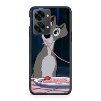 Thumbnail for OnePlus Nord 2T Lady And Tramp 1 Θήκη Αγίου Βαλεντίνου από τη Smartfits με σχέδιο στο πίσω μέρος και μαύρο περίβλημα | Smartphone case with colorful back and black bezels by Smartfits