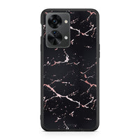 Thumbnail for 4 - OnePlus Nord 2T Black Rosegold Marble case, cover, bumper