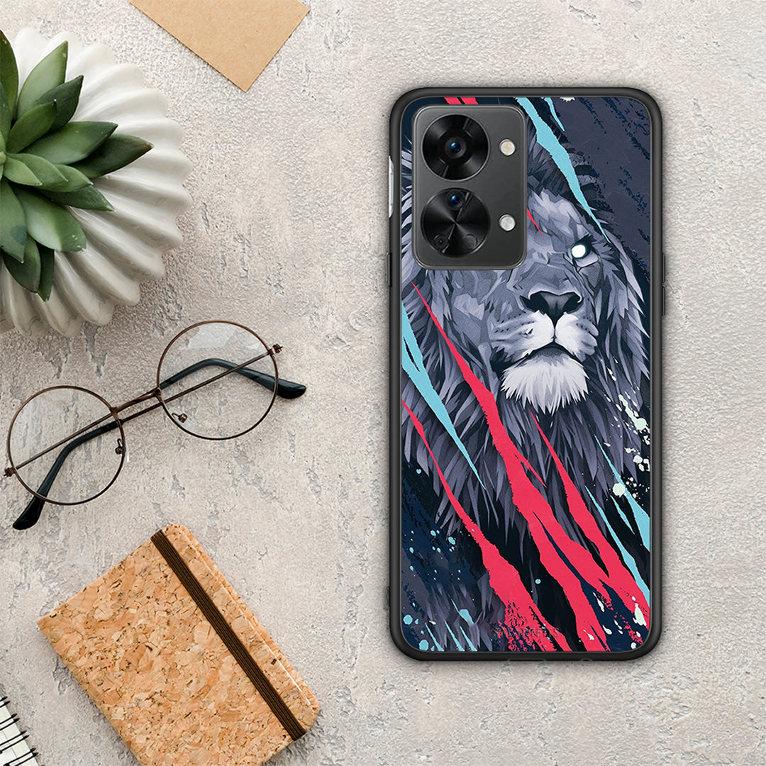 PopArt Lion Designer - OnePlus Nord 2T θήκη