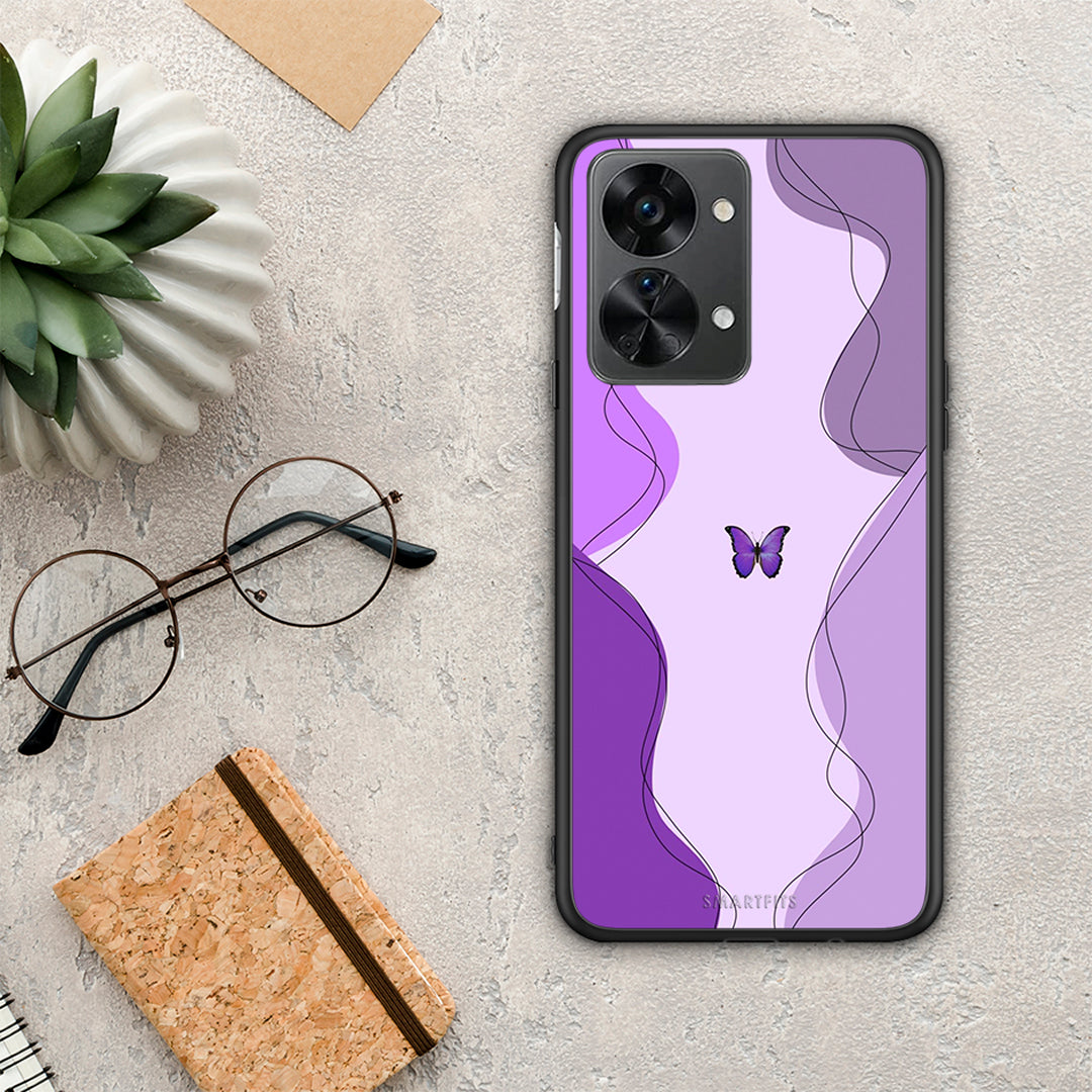Purple Mariposa - OnePlus Nord 2T θήκη