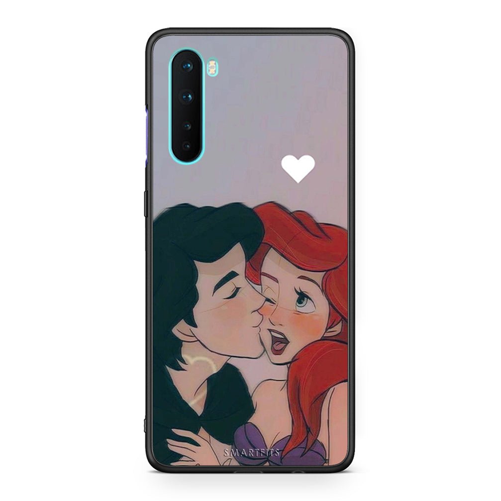 OnePlus Nord 5G Mermaid Love Θήκη Αγίου Βαλεντίνου από τη Smartfits με σχέδιο στο πίσω μέρος και μαύρο περίβλημα | Smartphone case with colorful back and black bezels by Smartfits