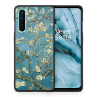 Thumbnail for Θήκη OnePlus Nord 5G White Blossoms από τη Smartfits με σχέδιο στο πίσω μέρος και μαύρο περίβλημα | OnePlus Nord 5G White Blossoms case with colorful back and black bezels
