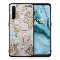 Thumbnail for Θήκη OnePlus Nord 5G World Map από τη Smartfits με σχέδιο στο πίσω μέρος και μαύρο περίβλημα | OnePlus Nord 5G World Map case with colorful back and black bezels