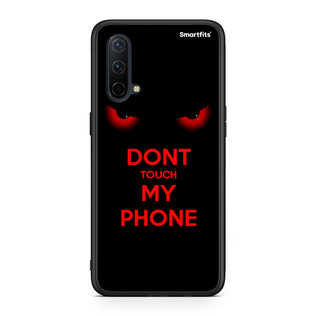 OnePlus Nord CE 5G Touch My Phone Θήκη από τη Smartfits με σχέδιο στο πίσω μέρος και μαύρο περίβλημα | Smartphone case with colorful back and black bezels by Smartfits