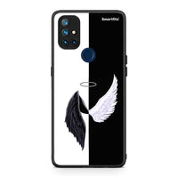 Thumbnail for OnePlus Nord N10 5G Angels Demons θήκη από τη Smartfits με σχέδιο στο πίσω μέρος και μαύρο περίβλημα | Smartphone case with colorful back and black bezels by Smartfits