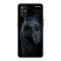 Thumbnail for OnePlus Nord N10 5G Dark Wolf θήκη από τη Smartfits με σχέδιο στο πίσω μέρος και μαύρο περίβλημα | Smartphone case with colorful back and black bezels by Smartfits