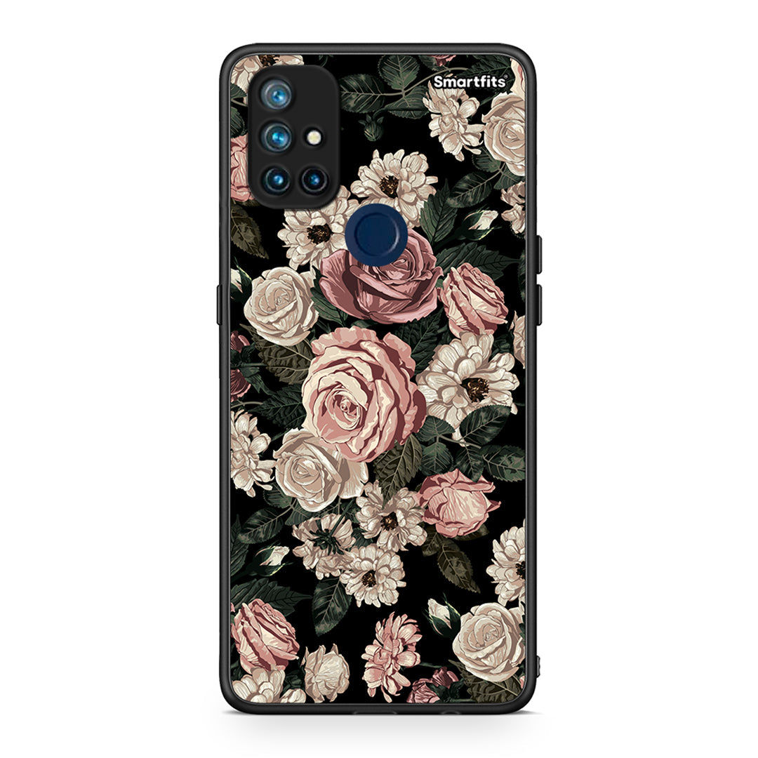 4 - OnePlus Nord N10 5G Wild Roses Flower case, cover, bumper