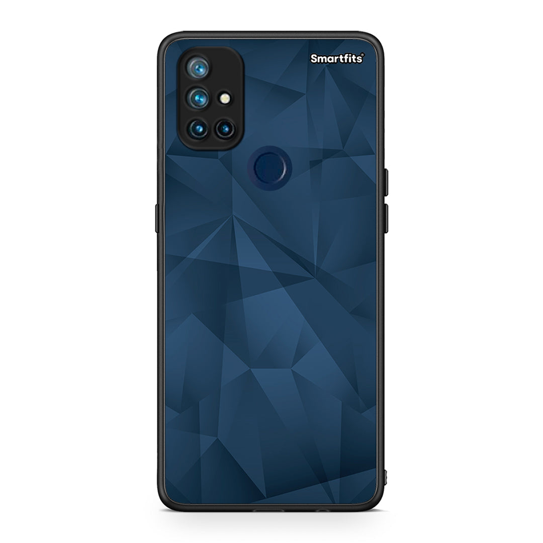 39 - OnePlus Nord N10 5G Blue Abstract Geometric case, cover, bumper