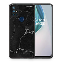Thumbnail for Θήκη OnePlus Nord N10 5G Marble Black από τη Smartfits με σχέδιο στο πίσω μέρος και μαύρο περίβλημα | OnePlus Nord N10 5G Marble Black case with colorful back and black bezels