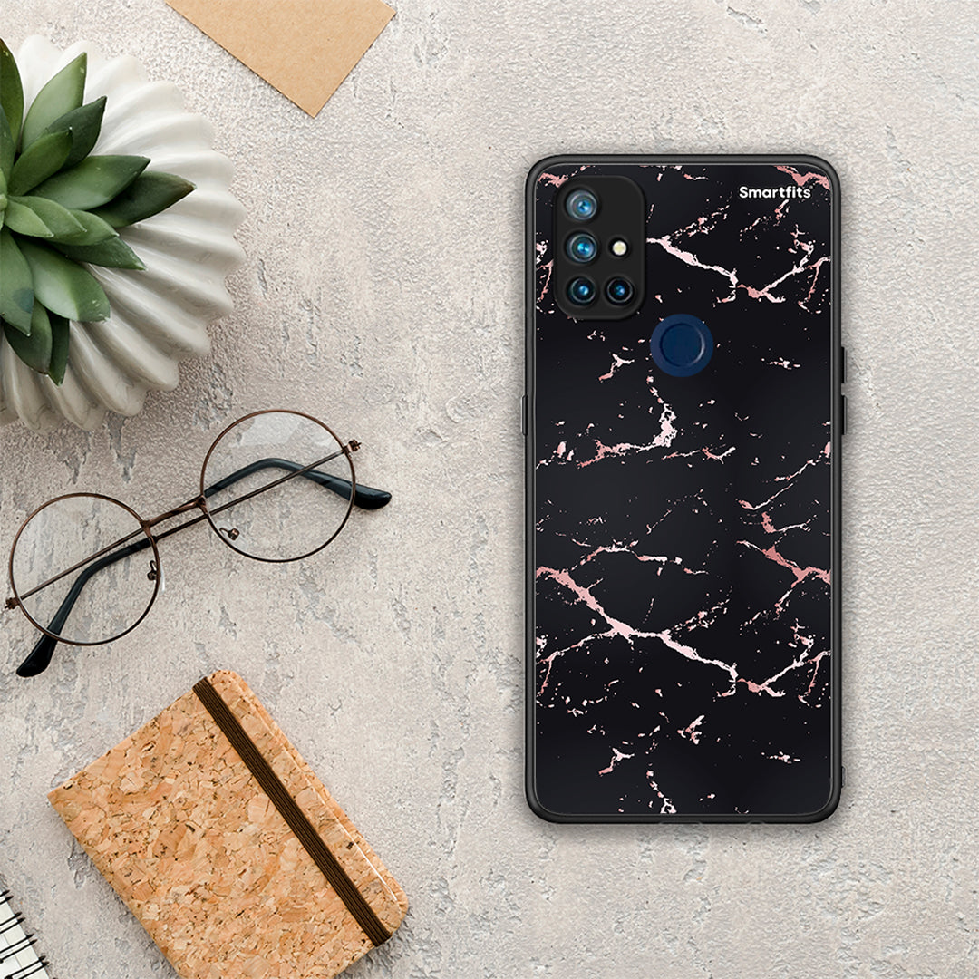 Marble Black Rosegold - OnePlus Nord N10 5G θήκη