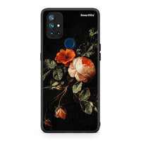 Thumbnail for OnePlus Nord N10 5G Vintage Roses θήκη από τη Smartfits με σχέδιο στο πίσω μέρος και μαύρο περίβλημα | Smartphone case with colorful back and black bezels by Smartfits