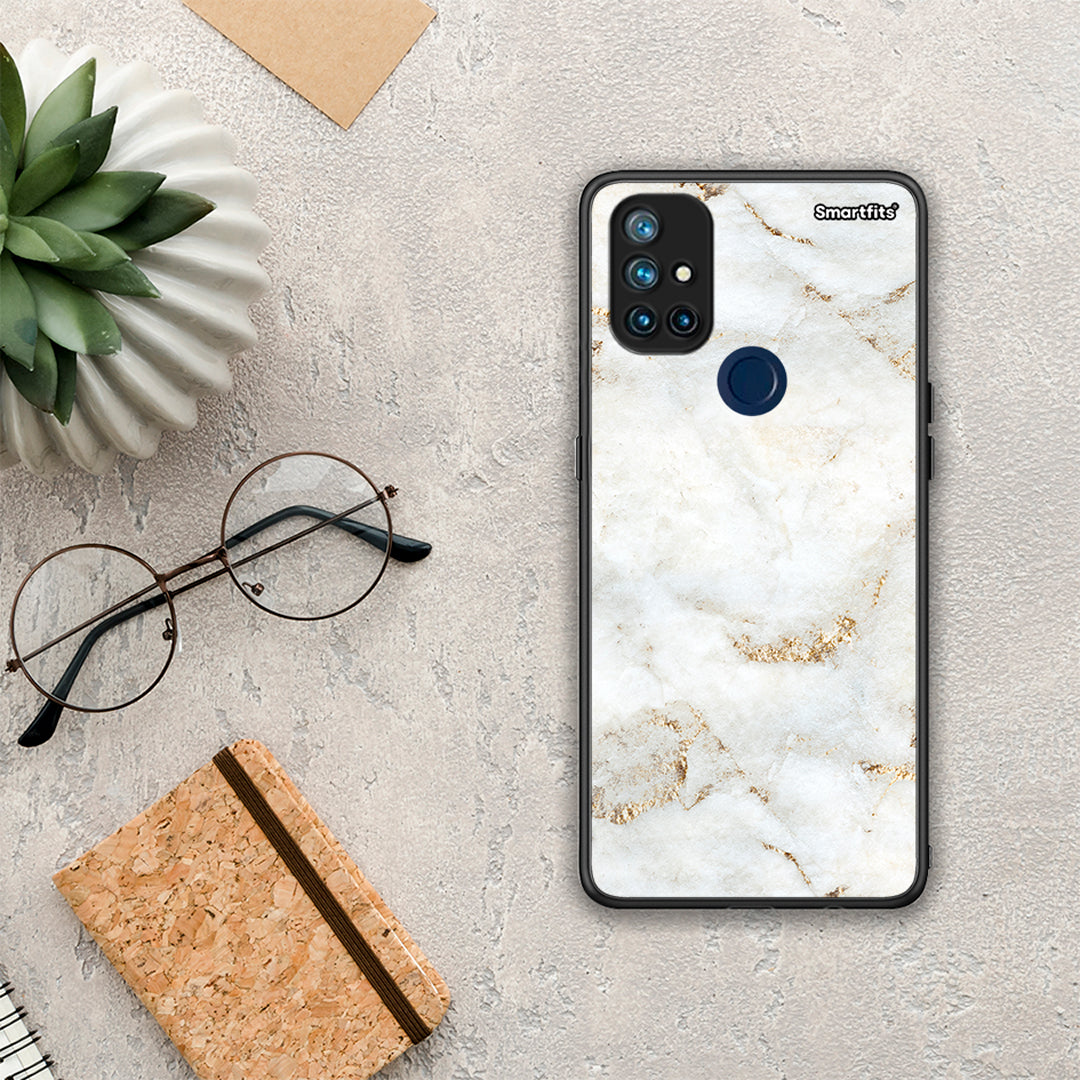 White Gold Marble - OnePlus Nord N10 5G θήκη
