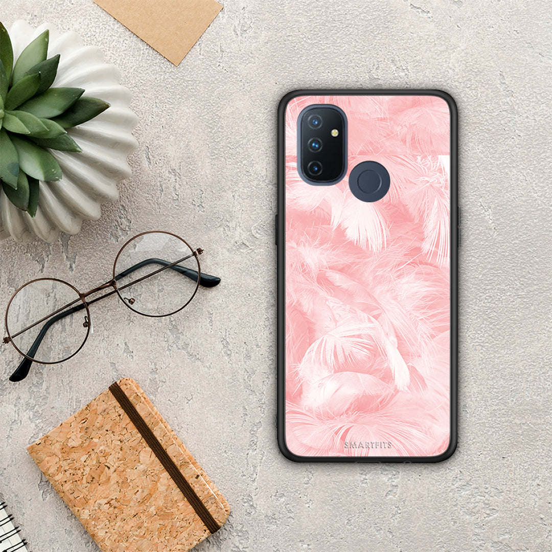 Boho Pink Feather - OnePlus Nord N100 θήκη