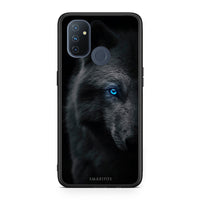 Thumbnail for OnePlus Nord N100 Dark Wolf θήκη από τη Smartfits με σχέδιο στο πίσω μέρος και μαύρο περίβλημα | Smartphone case with colorful back and black bezels by Smartfits