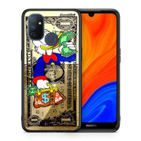 Thumbnail for Θήκη OnePlus Nord N100 Duck Money από τη Smartfits με σχέδιο στο πίσω μέρος και μαύρο περίβλημα | OnePlus Nord N100 Duck Money case with colorful back and black bezels