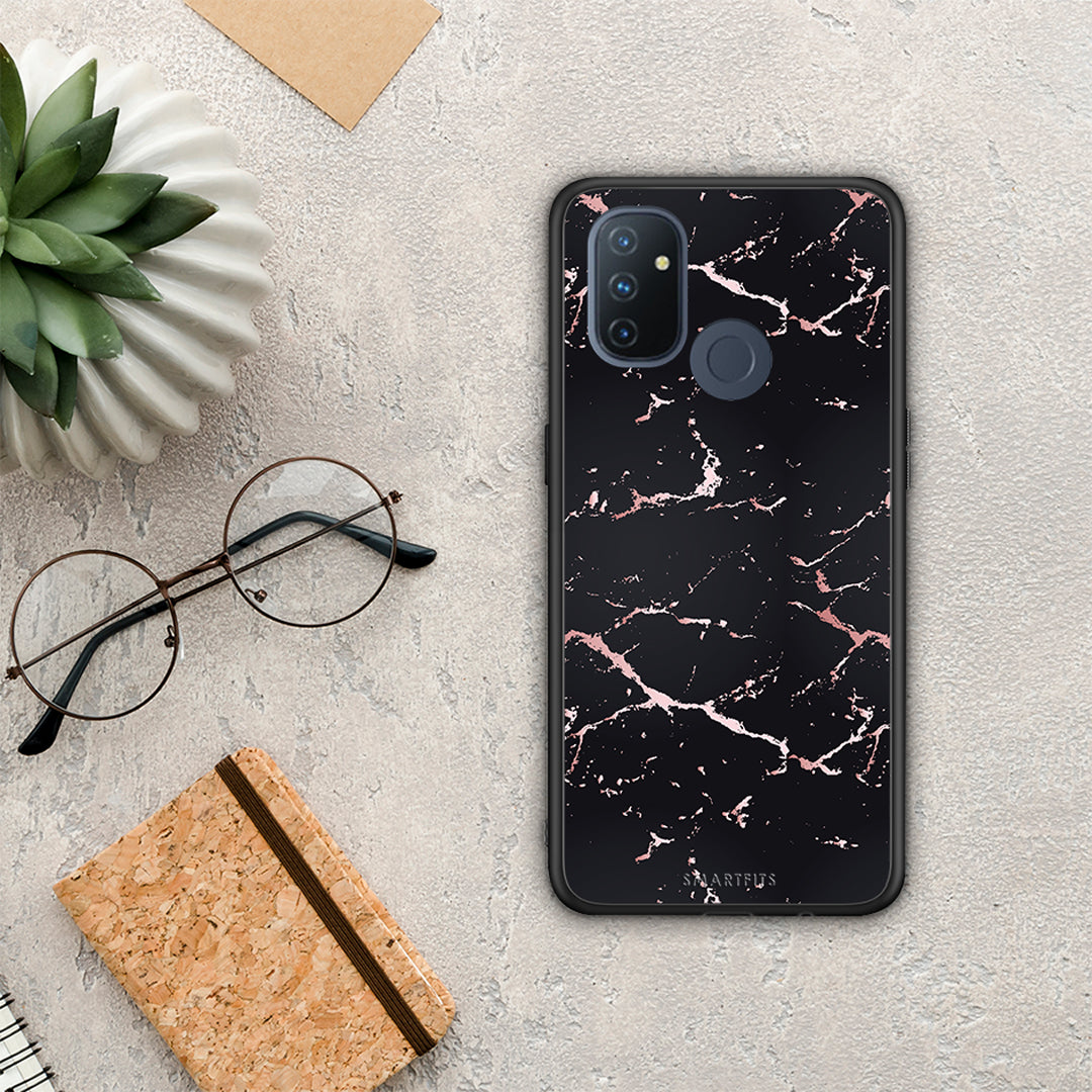 Marble Black Rosegold - OnePlus Nord N100 θήκη
