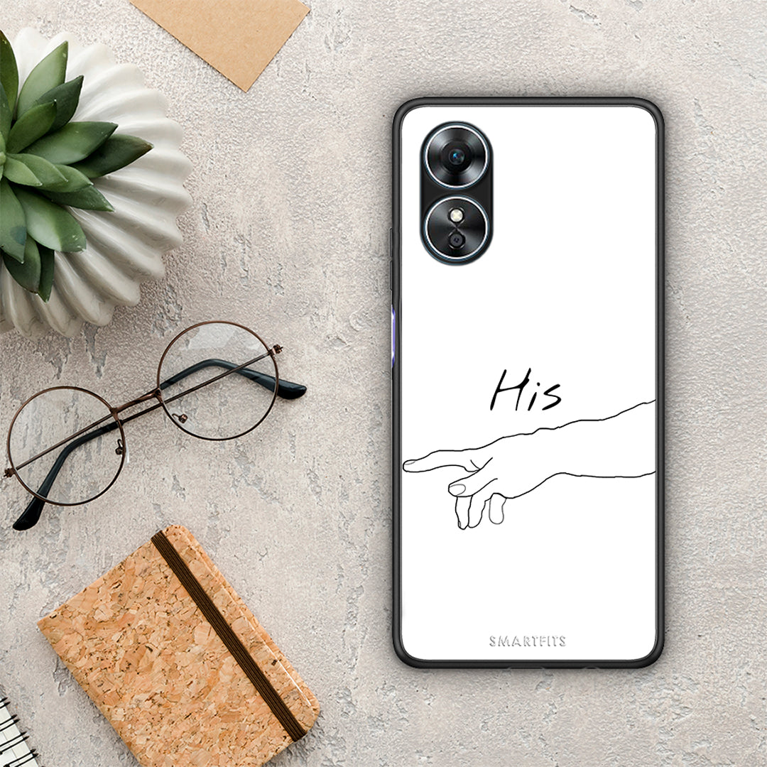 Θήκη Oppo A17 Aesthetic Love 2 από τη Smartfits με σχέδιο στο πίσω μέρος και μαύρο περίβλημα | Oppo A17 Aesthetic Love 2 Case with Colorful Back and Black Bezels