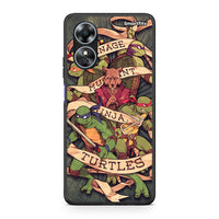 Thumbnail for Θήκη Oppo A17 Ninja Turtles από τη Smartfits με σχέδιο στο πίσω μέρος και μαύρο περίβλημα | Oppo A17 Ninja Turtles Case with Colorful Back and Black Bezels