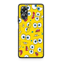 Thumbnail for Θήκη Oppo A17 PopArt Sponge από τη Smartfits με σχέδιο στο πίσω μέρος και μαύρο περίβλημα | Oppo A17 PopArt Sponge Case with Colorful Back and Black Bezels