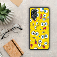 Thumbnail for Θήκη Oppo A17 PopArt Sponge από τη Smartfits με σχέδιο στο πίσω μέρος και μαύρο περίβλημα | Oppo A17 PopArt Sponge Case with Colorful Back and Black Bezels