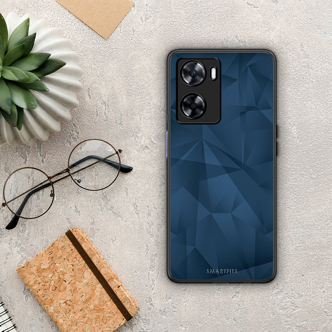 Geometric Blue Abstract - Oppo A57s / A77s / A77 θήκη