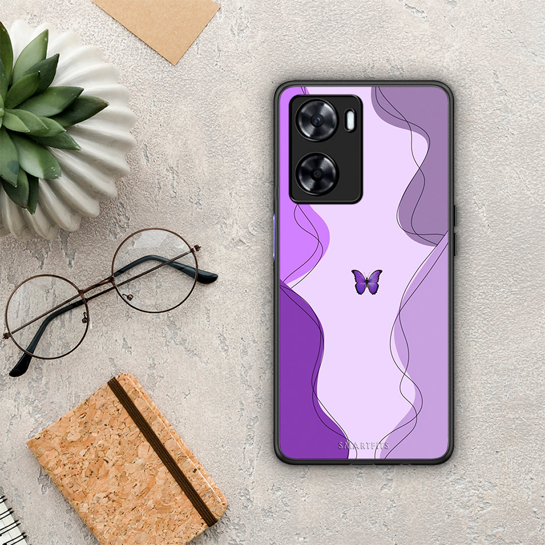 Purple Mariposa - OnePlus Nord N20 SE θήκη