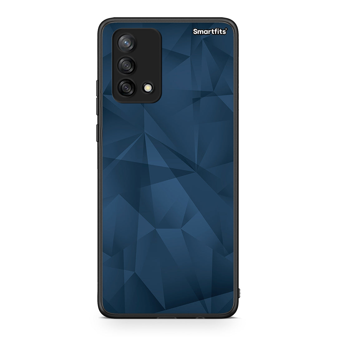 39 - Oppo A74 4G Blue Abstract Geometric case, cover, bumper
