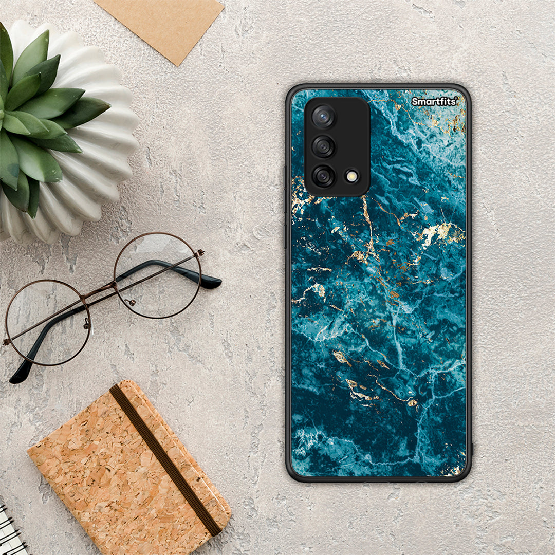 Marble Blue - Oppo A74 4G θήκη