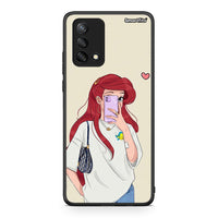 Thumbnail for Oppo A74 4G Walking Mermaid Θήκη από τη Smartfits με σχέδιο στο πίσω μέρος και μαύρο περίβλημα | Smartphone case with colorful back and black bezels by Smartfits