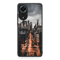 Thumbnail for Oppo A78 4G City Lights θήκη από τη Smartfits με σχέδιο στο πίσω μέρος και μαύρο περίβλημα | Smartphone case with colorful back and black bezels by Smartfits