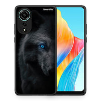 Thumbnail for Θήκη Oppo A78 4G Dark Wolf από τη Smartfits με σχέδιο στο πίσω μέρος και μαύρο περίβλημα | Oppo A78 4G Dark Wolf case with colorful back and black bezels