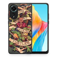 Thumbnail for Θήκη Oppo A78 4G Ninja Turtles από τη Smartfits με σχέδιο στο πίσω μέρος και μαύρο περίβλημα | Oppo A78 4G Ninja Turtles case with colorful back and black bezels