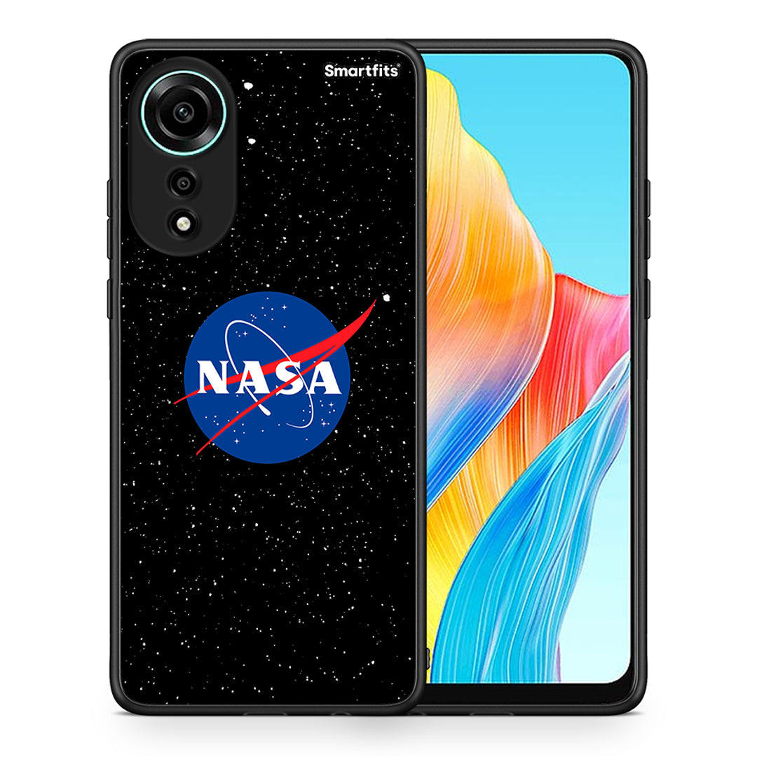 Θήκη Oppo A78 4G NASA PopArt από τη Smartfits με σχέδιο στο πίσω μέρος και μαύρο περίβλημα | Oppo A78 4G NASA PopArt case with colorful back and black bezels