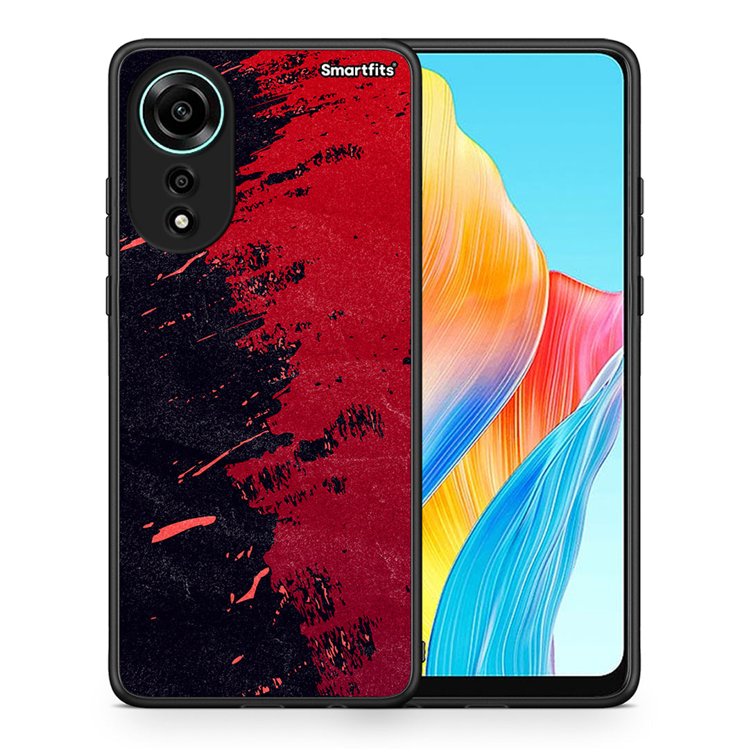 Red Paint - Oppo A78 4G θήκη