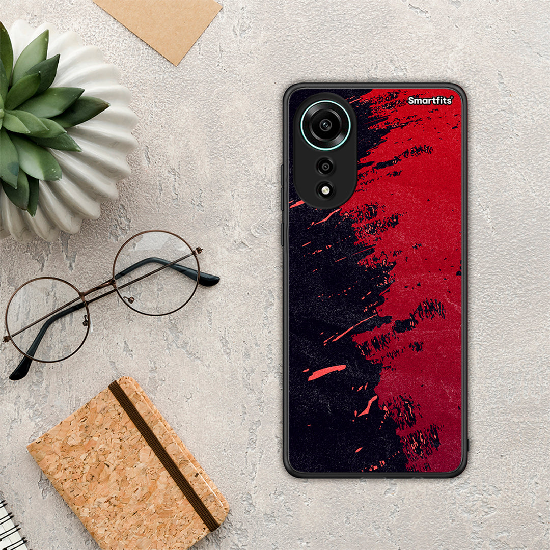 Red Paint - Oppo A78 4G θήκη