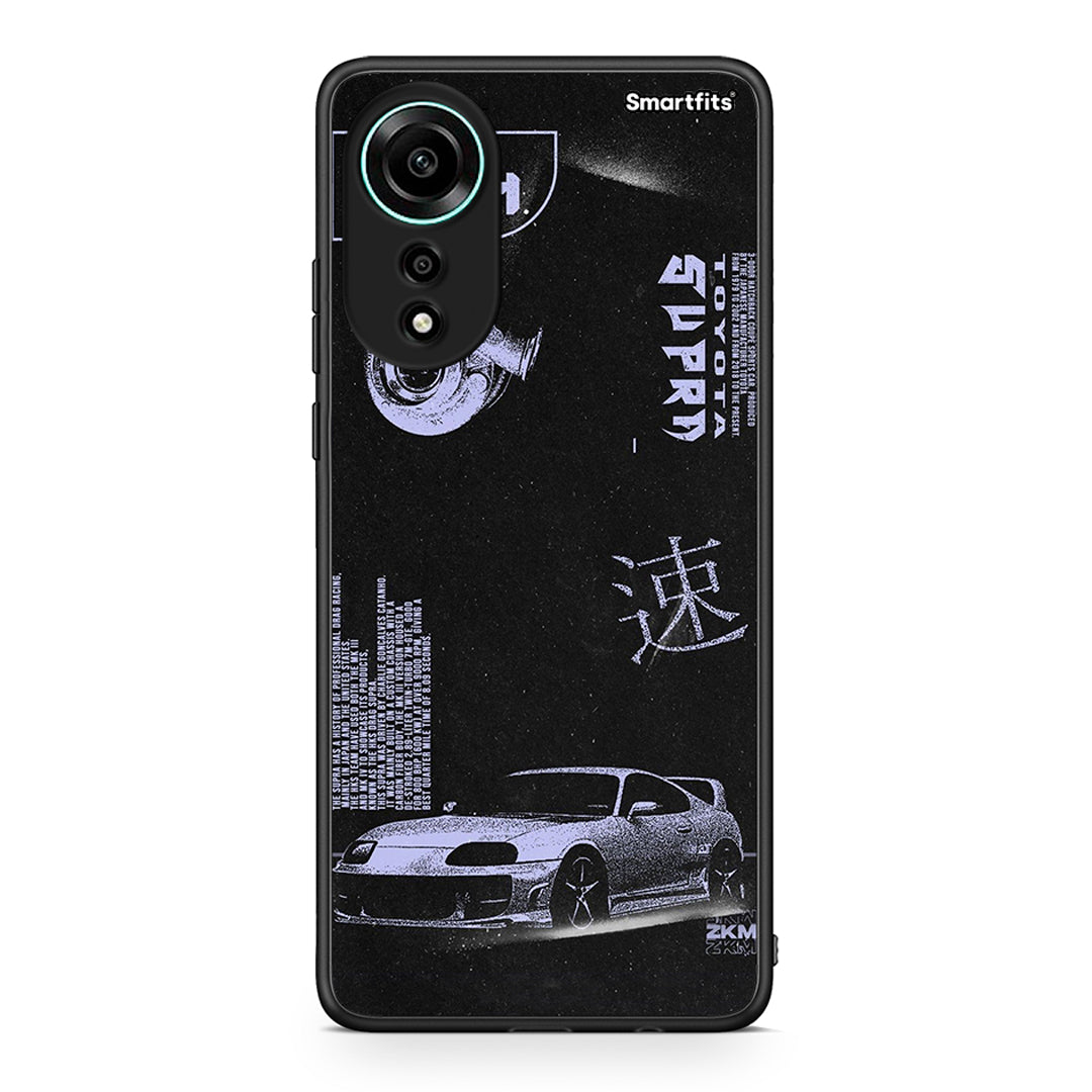 Oppo A78 4G Tokyo Drift Θήκη Αγίου Βαλεντίνου από τη Smartfits με σχέδιο στο πίσω μέρος και μαύρο περίβλημα | Smartphone case with colorful back and black bezels by Smartfits