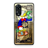 Thumbnail for Θήκη Oppo A78 Duck Money από τη Smartfits με σχέδιο στο πίσω μέρος και μαύρο περίβλημα | Oppo A78 Duck Money Case with Colorful Back and Black Bezels